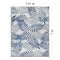 World Rug Gallery Palm Leaves Reversible Recycled Plastic 7'10'' X 10' Navy Outdoor Rug 6065NAVY8X10 - alternate 2